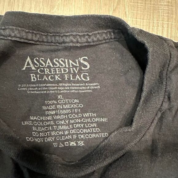 2013 Assassin's Creed IV Black Flag 100% cotton t-shirt‎   Size XL - Picture 4 of 4